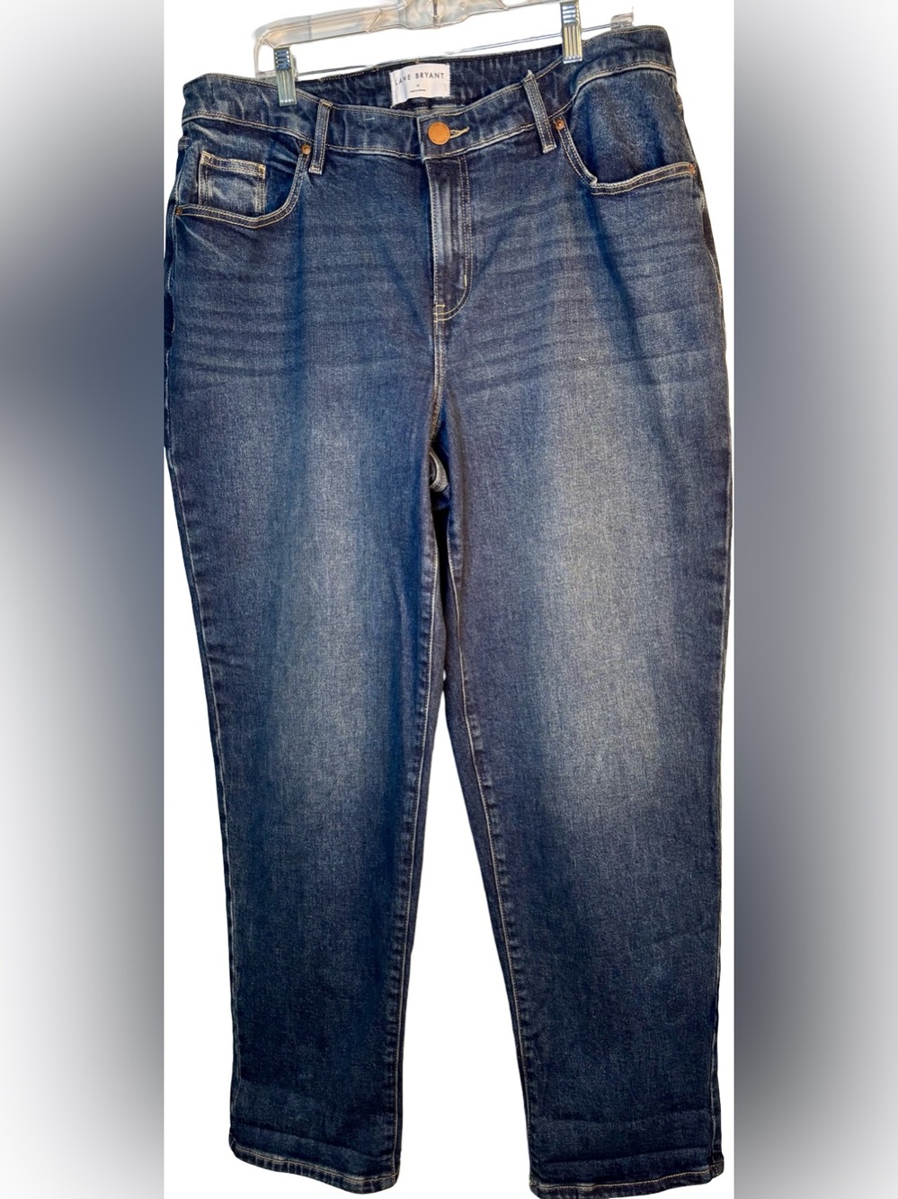 Lane Bryant Medium Wash Boyfriend Jeans in Blue